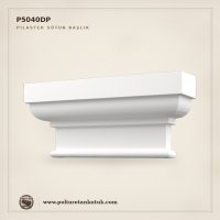 P5040DP Dor Stili Dekoratif Poliüretan Pilaster Başlığı (12x56x25 cm)