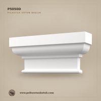 Poliüretan Kütük P5050D Klasik Pilaster Sütun Başlığı (15x69x32 cm)