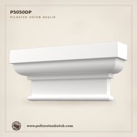 Poliüretan Kütük P5050DP Klasik Pilaster Sütun Başlığı (15x69x32 cm)
