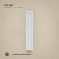 Poliüretan Kütük P5050W Düz Panel Pilaster Sütun (5x50x240 cm)