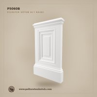 Poliüretan Kademeli Klasik Pilaster Sütun Alt Kaidesi 9x67x109 cm