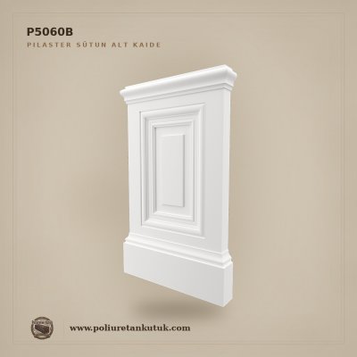 Poliüretan Kademeli Klasik Pilaster Sütun Alt Kaidesi 9x67x109 cm