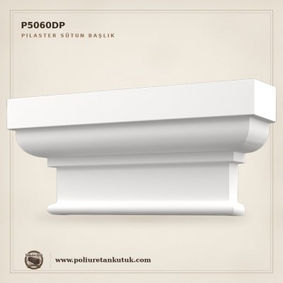 Poliüretan Klasik Pilaster Sütun Başlığı 84x19x38 cm (P5060DP)