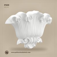 Poliüretan Klasik Oyma Motifli Duvar Konsol Apliği 9x36x25 cm (P509)