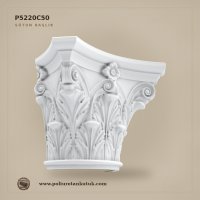 18x36 cm Akant Yapraklı Poliüretan Sütun Başlığı P5220C50