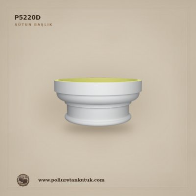 28x28 cm Klasik Oymalı Poliüretan Sütun Başlığı P5220D