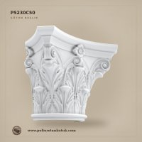 27x54 cm Akant Motifli Korint Poliüretan Sütun Başlığı