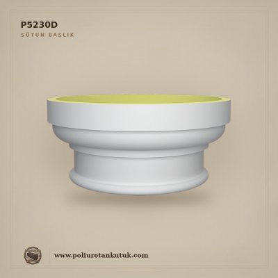 Poliüretan Sütun Başlığı Akant Motifli 43x19 cm - P5230D