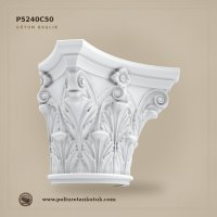 36x72 cm Poliüretan Akantus Yapraklı Korint Sütun Başlığı
