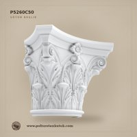 Poliüretan Kütük P5260C50 Korint Tarzı Sütun Başlığı 54x109x83 cm