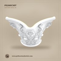 Poliüretan Kütük P5260C50T Volütlü Sütun Başlığı 137x83.5x68.7 cm