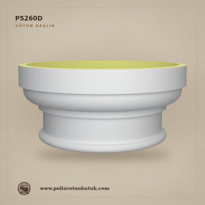 Poliüretan Kütük P5260D Dekoratif Sütun Başlığı 84x84x38 cm