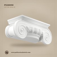 P5260I50 Poliüretan İyonik Volütlü Yarım Sütun Başlığı 35x93 cm