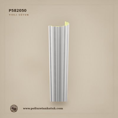 Poliüretan Dekoratif Yivli Yarım Sütun 100x200x2400 mm