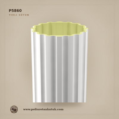 P5860 Poliüretan Yivli Sütun Modeli 60x60x240 cm