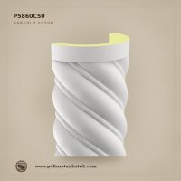 30x60x260 cm Dekoratif Poliüretan Yarım Burgulu Sütun