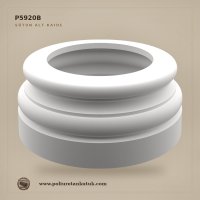 26x11 cm Poliüretan Düz Sütun Alt Kaide Profili
