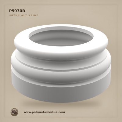 P5930B Kare Poliüretan Sütun Alt Kaidesi 384x384x170 mm
