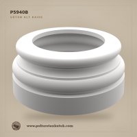 P5940B Poliüretan Geniş Sütun Alt Kaidesi 512x512x227 mm