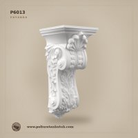 P6013 Poliüretan Akant Yapraklı Payanda 21.6x20.1x46.6 cm