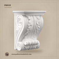 P6018 Poliüretan Volüt Motifli Payanda 15.5x20.5x30.1 cm