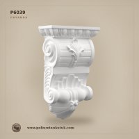 Poliüretan Dekoratif Klasik Oymalı Payanda 11x25x40 cm