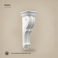 P6041 Poliüretan Akant Yapraklı Dekoratif Payanda 23x20x66 cm