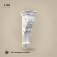 P6042 Poliüretan Dekoratif Klasik Payanda 23x20x66 cm