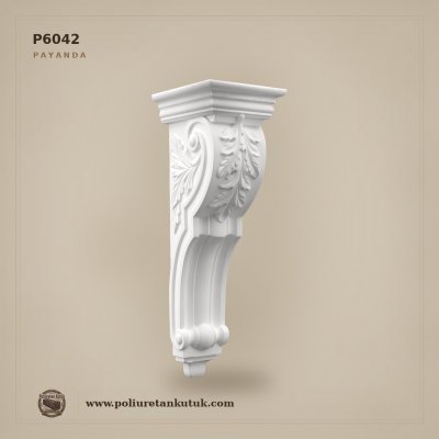 P6042 Poliüretan Dekoratif Klasik Payanda 23x20x66 cm