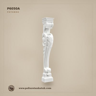 P6050A Poliüretan Klasik Kabartmalı Payanda 16x15x101 cm
