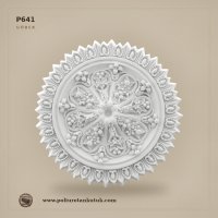 P641 Poliüretan Akantus Yapraklı Tavan Göbeği 66x66 cm