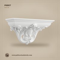P6807 Poliüretan Klasik Dekoratif Duvar Apliği 10x33.6 cm