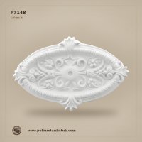 Poliüretan Oval Tavan Göbeği 45x68 cm Klasik Desenli