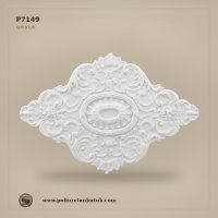 Poliüretan Geniş Oval Tavan Göbeği 74x110 cm Oymalı Tasarım