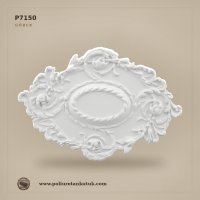 Poliüretan Halat Motifli Oval Tavan Göbeği 53x77 cm