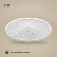 Poliüretan Zarif Oval Tavan Göbeği 32x63 cm Motifli