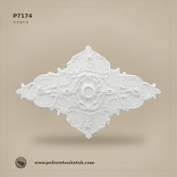 P7174 Elips Kesim Dekoratif Poliüretan Tavan Göbeği 110x171 cm