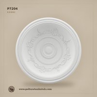 P7204 Derin Klasik Rölyefli Poliüretan Tavan Kubbesi 89 cm