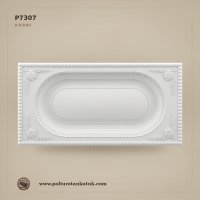 P7307 Klasik Oval Poliüretan Tavan Göbeği 61x121 cm
