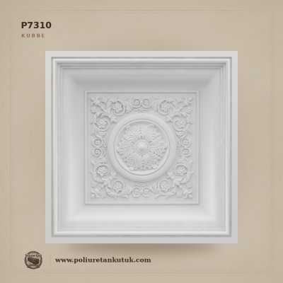 Poliüretan Klasik Kare Tavan Göbeği P7310 (60x60 cm)