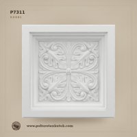 Poliüretan Dekoratif Kare Tavan Kubbesi P7311 (60x60 cm)