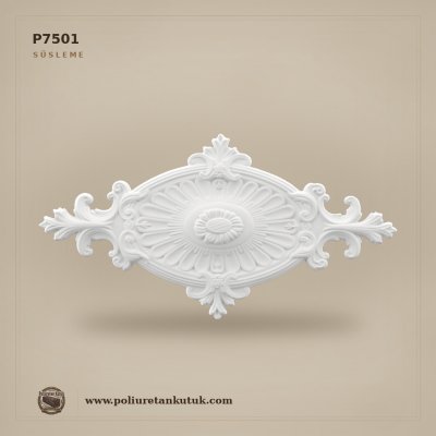 Poliüretan Akant Yapraklı Dekoratif Süsleme Motifi P7501 (31x61 cm)