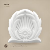 Poliüretan Kabartma Dekoratif Süsleme Motifi P8004 (8x8 cm)
