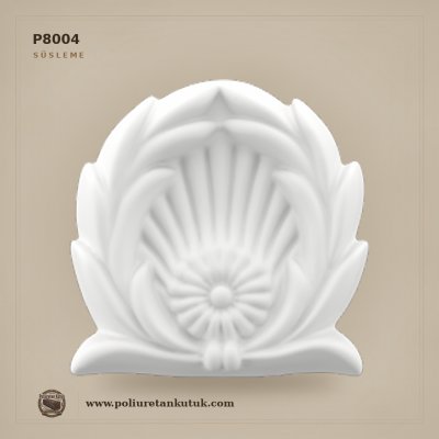 Poliüretan Kabartma Dekoratif Süsleme Motifi P8004 (8x8 cm)