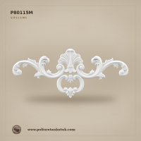 P80115M Poliüretan Geniş Yüzeyli Rölyef Süsleme Apliği 24x55 cm