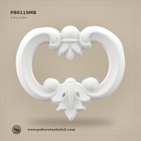 P80115MB Poliüretan Volütlü Akant Yaprağı Süsleme 11x13 cm