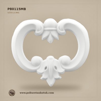 P80115MB Poliüretan Volütlü Akant Yaprağı Süsleme 11x13 cm