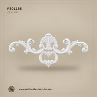 Poliüretan Akantus Yapraklı Volüt Süsleme P80115S 16x39 cm