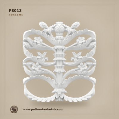 30x28 cm Poliüretan Dekupe Motifli Duvar ve Mobilya Süsü P8013