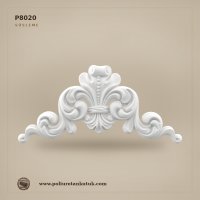 35x75 cm Poliüretan Akant Yapraklı Dekoratif Alınlık ve Duvar Süsü P8020